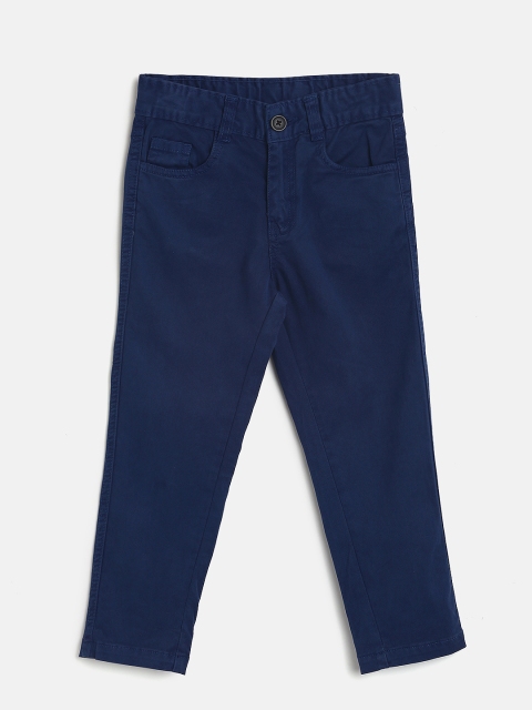 

Cherokee Boys Navy Regular Fit Solid Regular Trousers, Navy blue