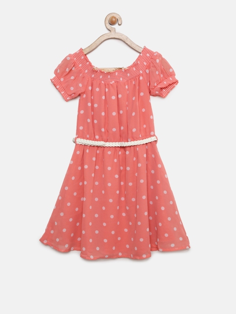 

Cherokee Girls Coral Printed A-Line Dress