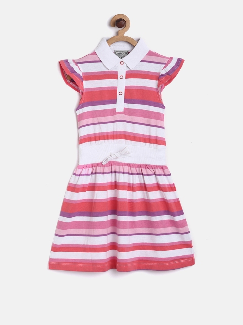 

Cherokee Girls White Striped A-Line Dress