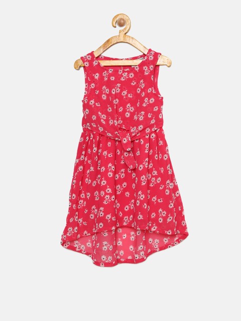 

Cherokee Girls Pink Printed Fit & Flare Dress