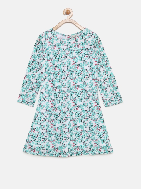 

Cherokee Girls White Printed A-Line Dress
