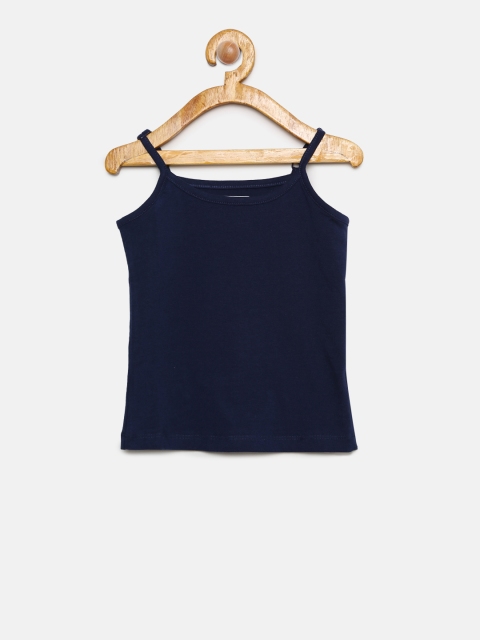 

Cherokee Girls Navy-Blue Solid Camisole