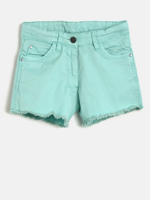 

Cherokee Girls Blue Solid Regular Fit Regular Shorts