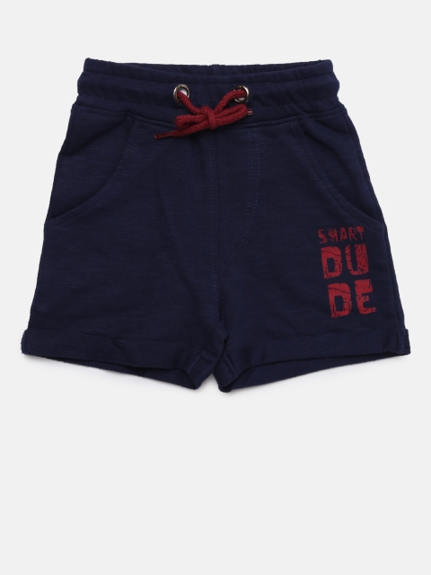 

Donuts Boys Navy Blue Solid Regular Fit Regular Shorts