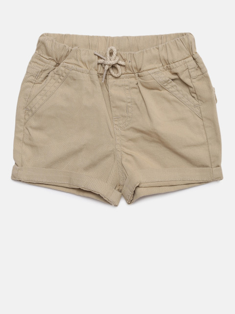 

Donuts Boys Beige Solid Regular Fit Regular Shorts