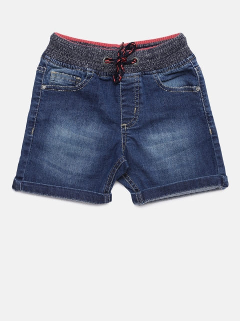 

Cherokee Boys Blue Solid Regular Fit Denim Shorts