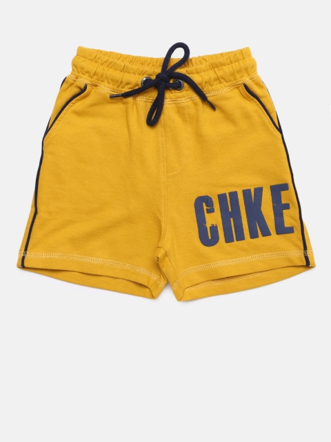 

Cherokee Boys Yellow Solid Regular Fit Regular Shorts