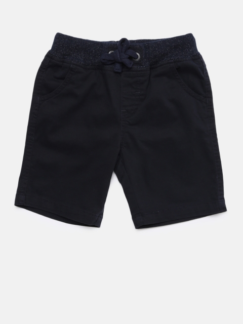 

Cherokee Boys Navy Blue Solid Regular Fit Regular Shorts