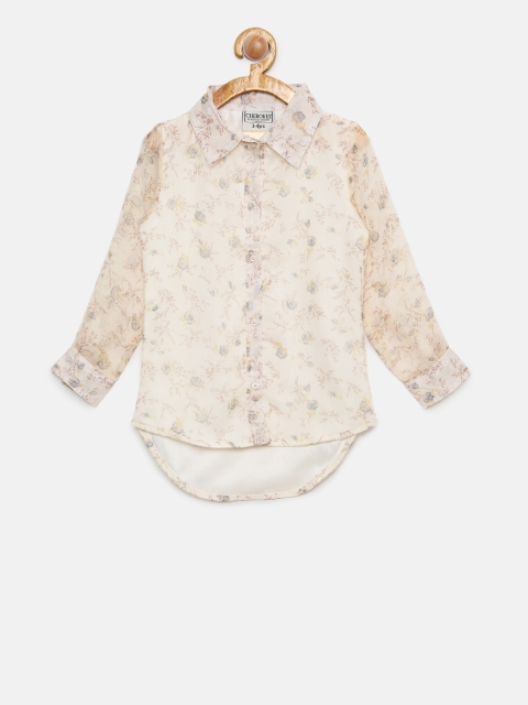 

Cherokee Girls White Printed Top