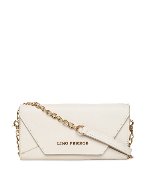 

Lisa Haydon for Lino Perros Women Beige Solid Two Fold Wallet