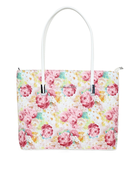 

Lisa Haydon for Lino Perros White & Pink Floral Print Shoulder Bag
