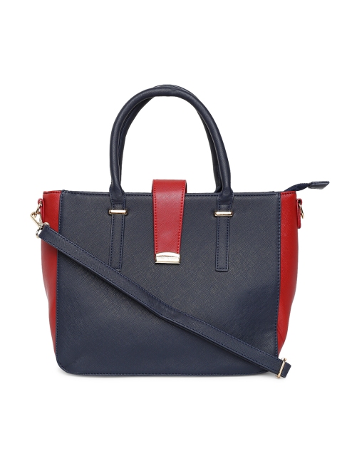 

Lisa Haydon for Lino Perros Navy Solid Handheld Bag with Sling Strap, Navy blue
