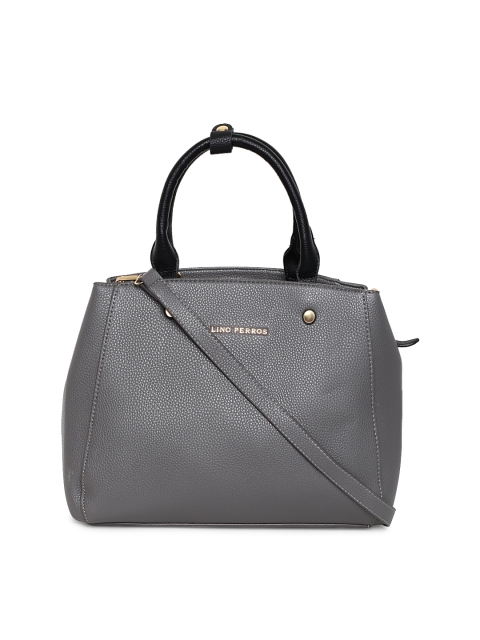 

Lisa Haydon for Lino Perros Grey Solid Handheld Bag