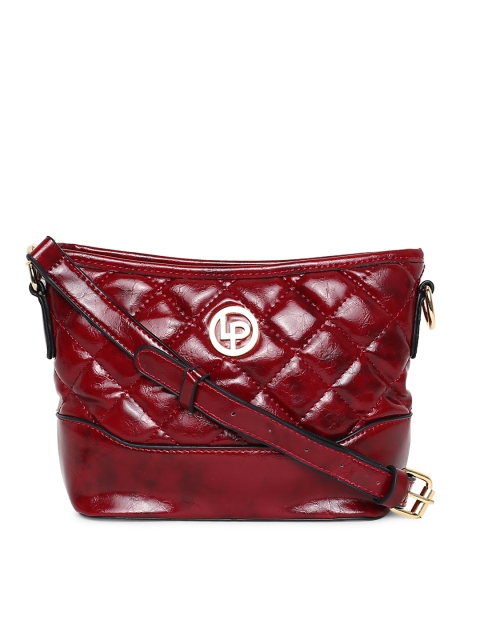 

Lisa Haydon for Lino Perros Maroon Quilted Sling Bag