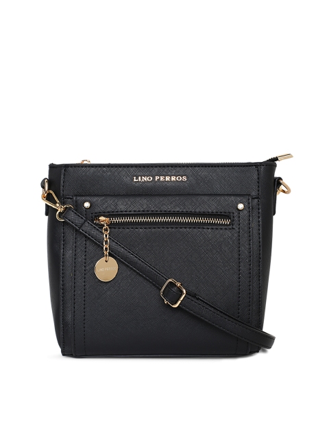 

Lisa Haydon for Lino Perros Black Solid Sling Bag
