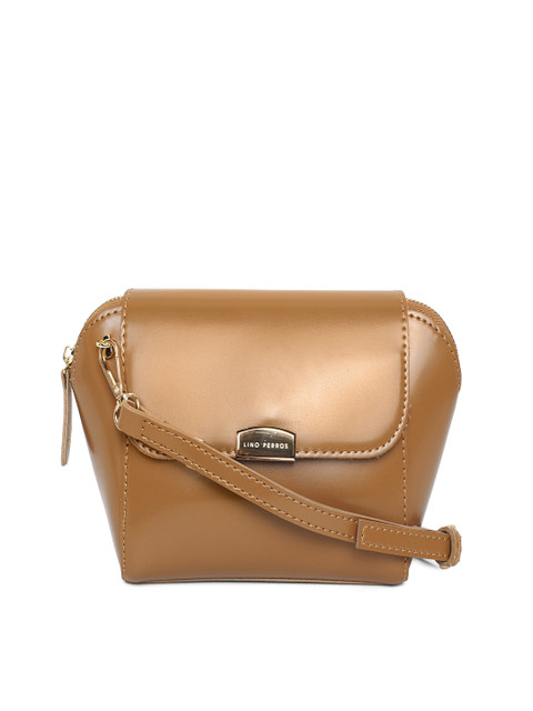 

Lisa Haydon for Lino Perros Brown Solid Sling Bag
