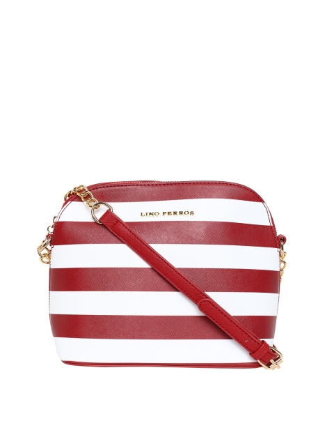 

Lisa Haydon for Lino Perros Red & White Striped Sling Bag