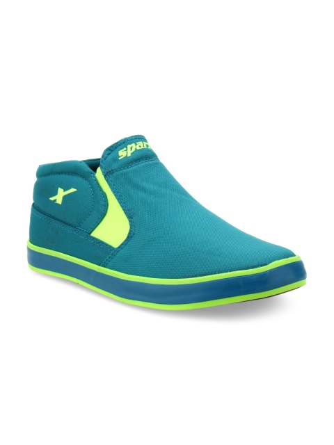 

Sparx Men Turquoise Blue Slip-On Sneakers