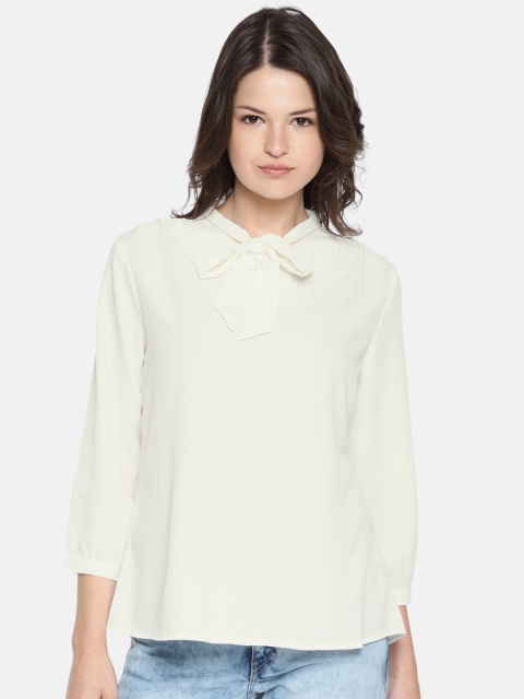 

SCULLERS Women White Solid Top