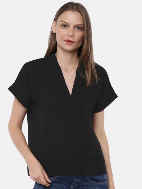 

SCULLERS Women Black Solid Top