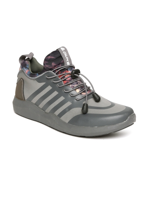 

Duke Men Grey Printed Sneakers