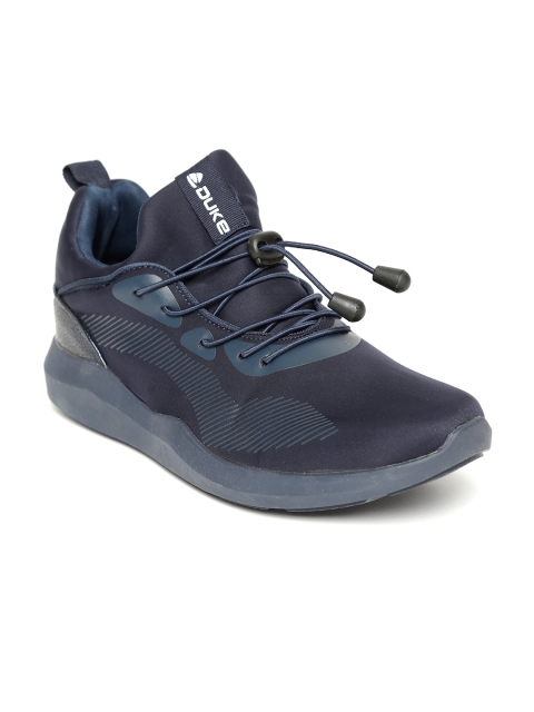 

Duke Men Navy Blue Printed Sneakers