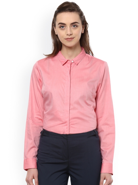 

Allen Solly Woman Women Pink Regular Fit Solid Formal Shirt