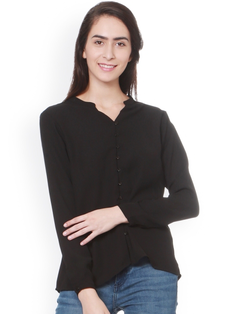 

Allen Solly Woman Women Black Solid Top