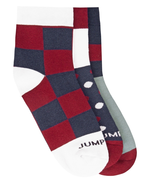

JUMP USA Men Pack of 3 Ankle Length socks, Grey