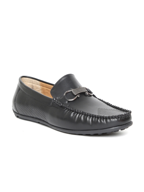 

San Frissco Men Black Driving Shoes