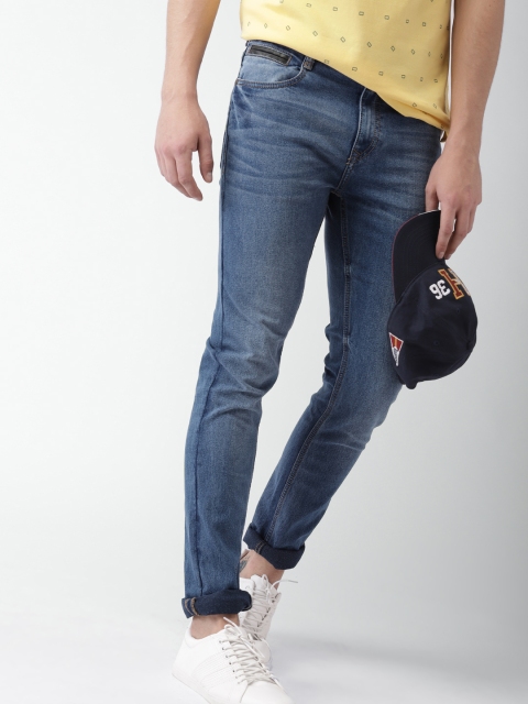 

Harvard Men Blue Skinny Fit Mid-Rise Clean Look Stretchable Jeans
