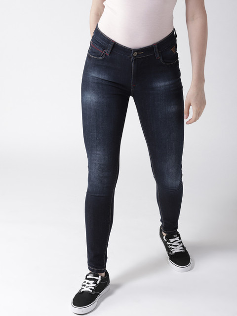 

Harvard Women Navy Blue Skinny Fit Mid-Rise Clean Look Stretchable Jeans