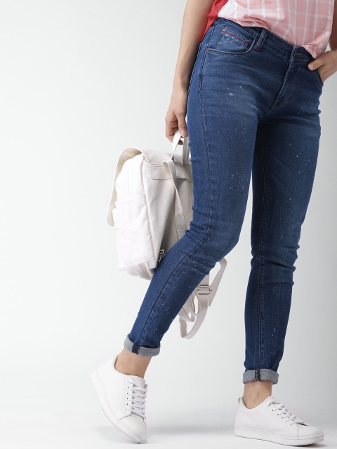 

Harvard Women Blue Skinny Fit Mid-Rise Clean Look Stretchable Jeans