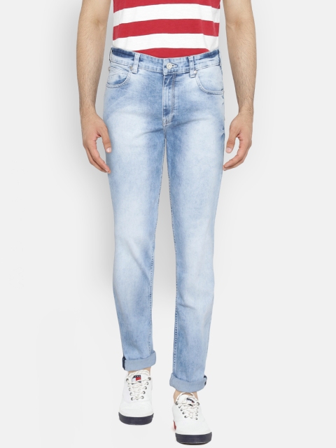 

French Connection Men Blue Slim Fit Mid-Rise Clean Look Stretchable Jeans