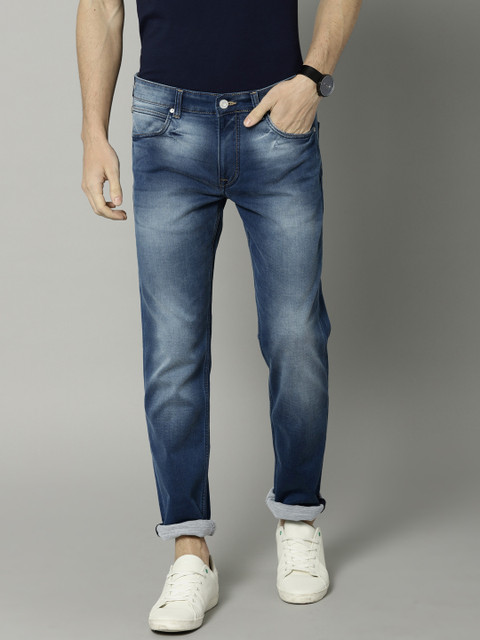 

French Connection Men Blue Slim Fit Mid-Rise Clean Look Stretchable Jeans