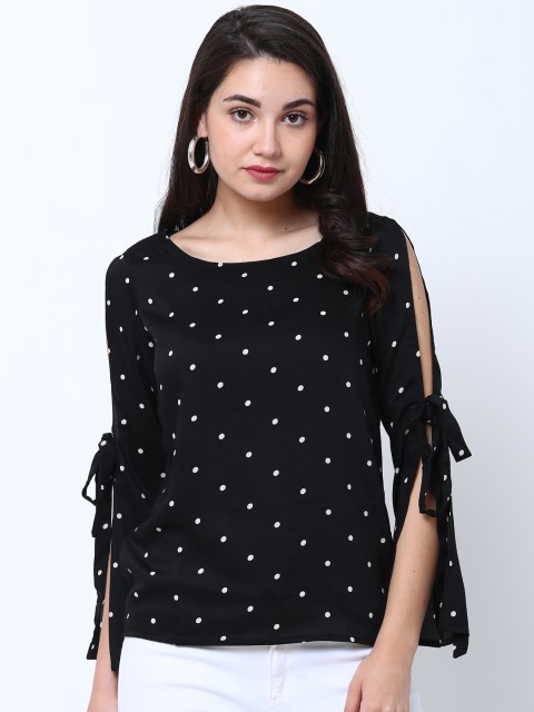 

Tokyo Talkies Women Black Printed Top