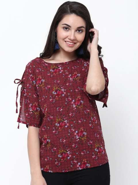 

Tokyo Talkies Women Magenta Printed Top