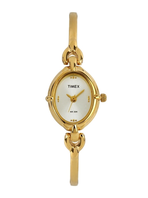 

Timex Women Silver-Toned Dial Watch LK03