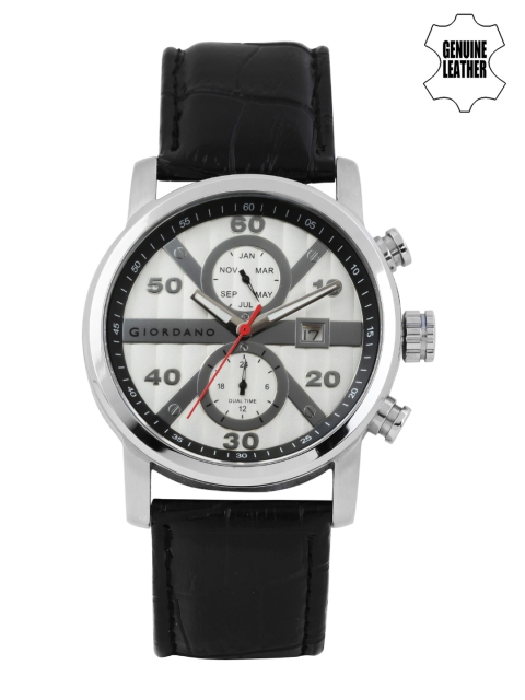 

GIORDANO Men Silver-Toned Analogue Multi Function Watch 1575-02
