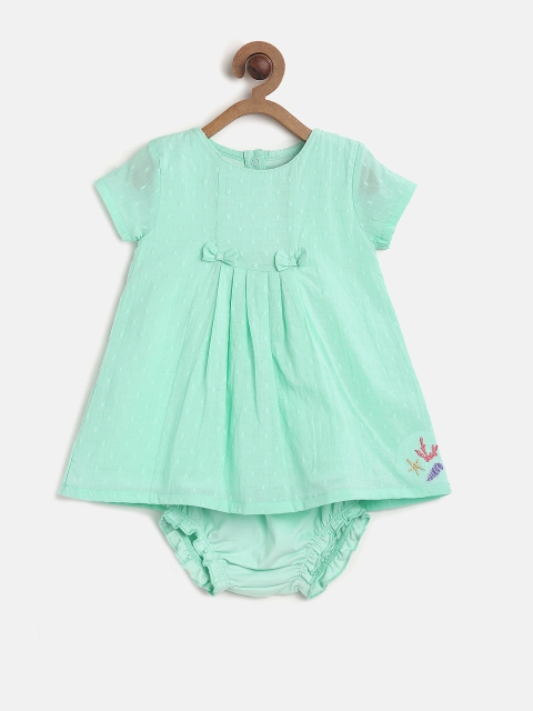 

MINI KLUB Girls Dress & Bloomer Set, Turquoise blue