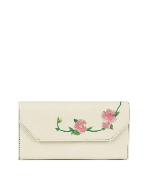 

Caprese Women Off-White Solid Two Fold Wallet