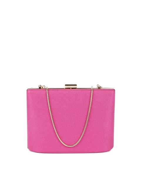 

Caprese Women Pink Solid Clutch