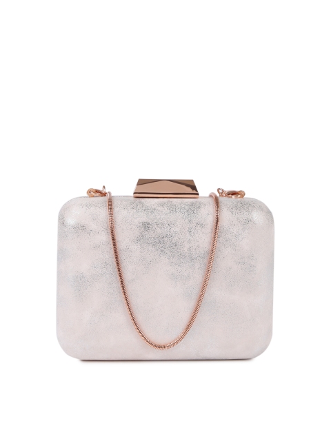 

Caprese Women Silver-Toned Solid Clutch