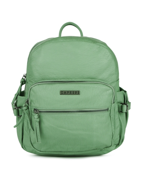 

Caprese Women Green Solid Backpack