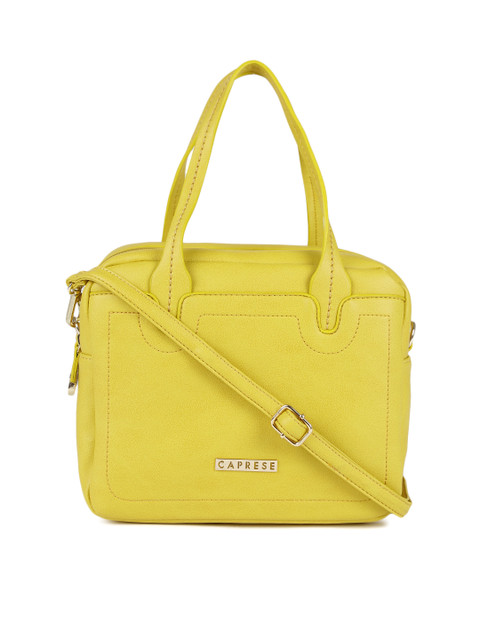 

Caprese Yellow Kiara Handheld Bag