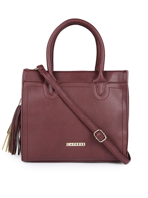 

Caprese Maroon Solid Shoulder Bag