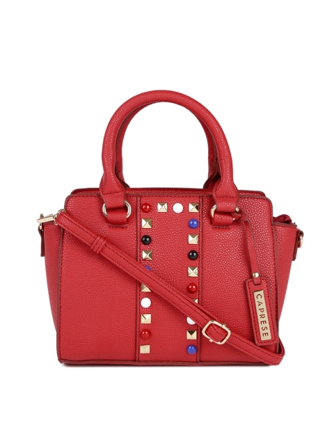 

Caprese Red Embellished Handheld Bag