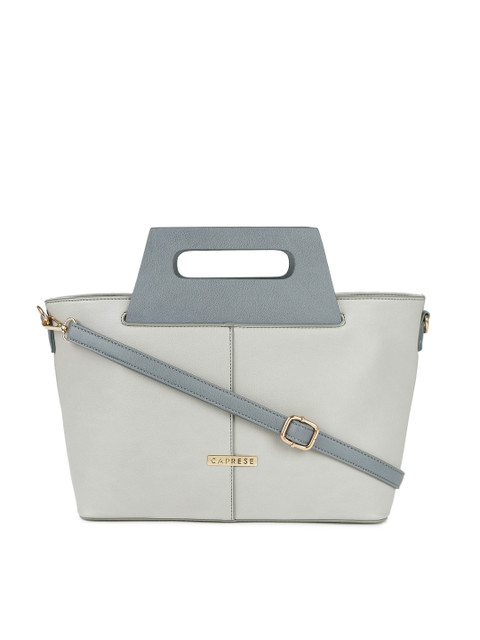 

Caprese Grey Solid Handheld Bag