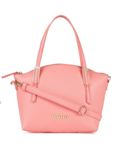 

Caprese Pink Solid Shoulder Bag