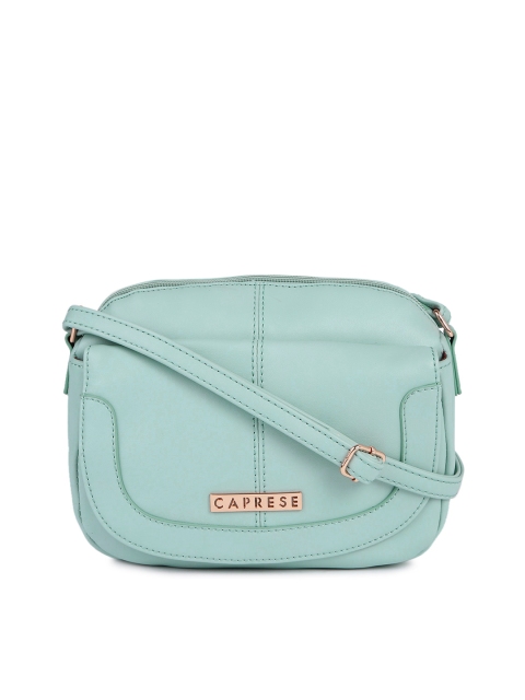 

Caprese Blue Solid Sling Bag
